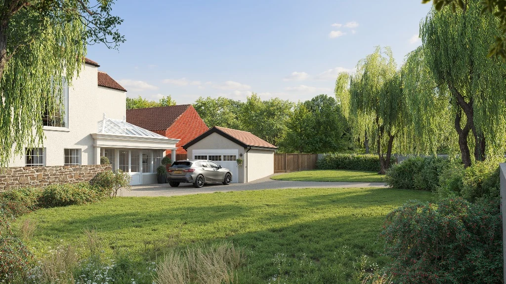 Garden and landscaped grounds of No. 3 Wharf House